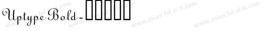 Uptype Bold字体转换